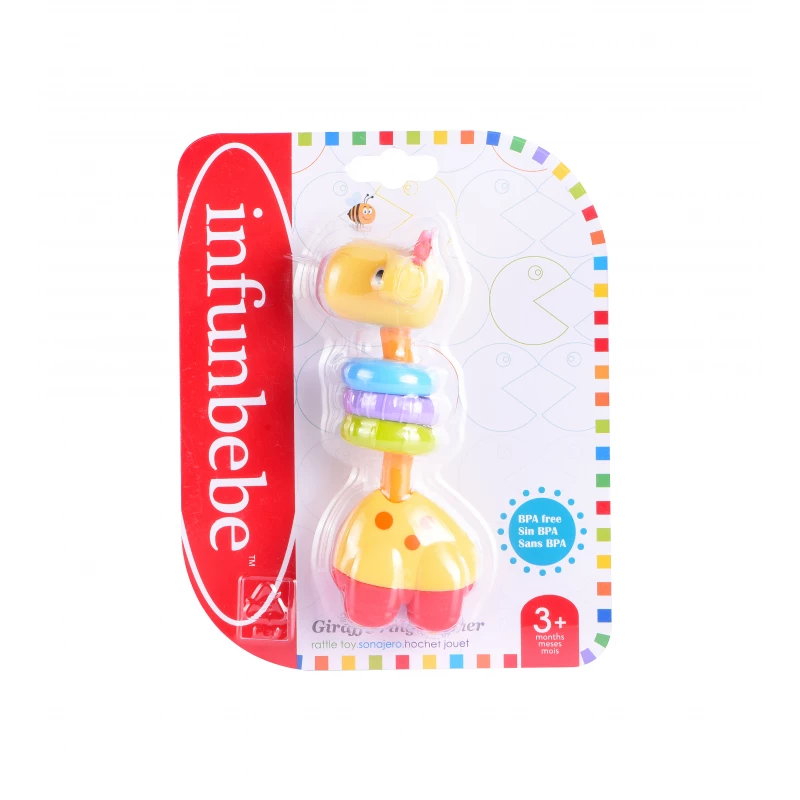 Infunbebe Giraffe Ring Teether – Baby Teething Relief & Sensory Toy product thumbnail 2