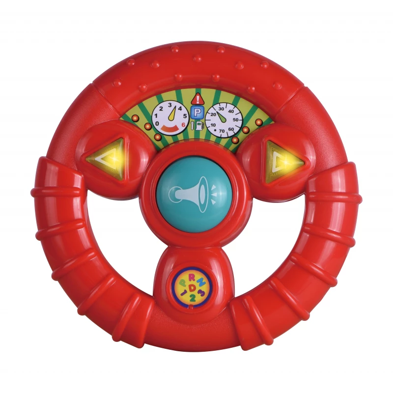 Infunbebe Baby Steering Wheel (Red) – Interactive Toy for Toddlers product thumbnail 2