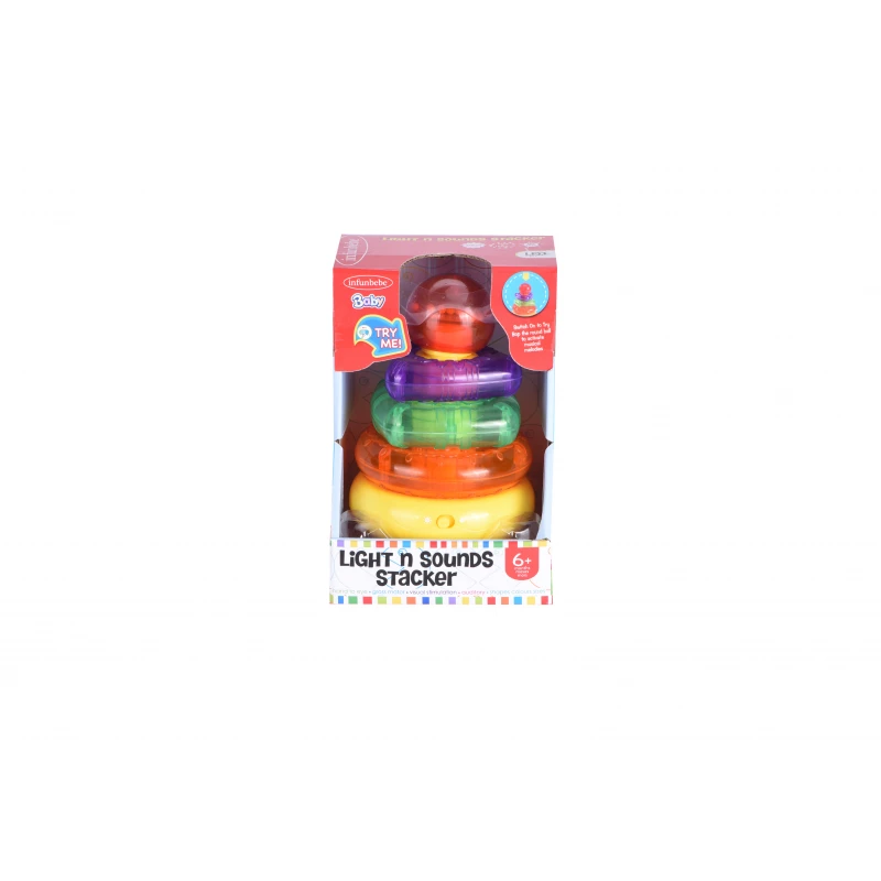 Infunbebe Light N Sounds Tracker Stacker Toy for Babies & Toddlers 0-4 years product thumbnail 2