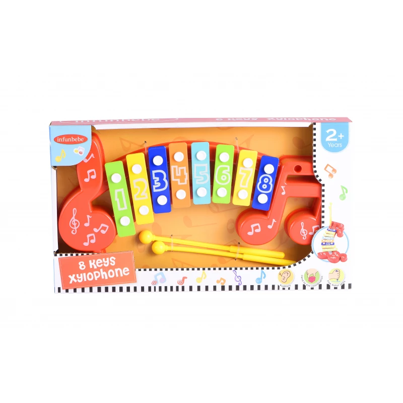 Infunbebe 8 Keys Xylophone – Colorful Musical Instrument for Kids product thumbnail 2