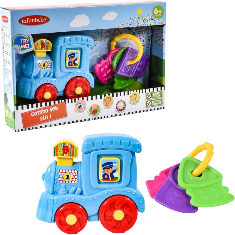 Infunbebe Train & Keychain Light & Sounds Combo Set for Babies product thumbnail 4