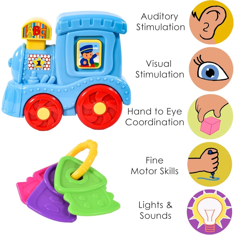 Infunbebe Train & Keychain Light & Sounds Combo Set for Babies product thumbnail 3