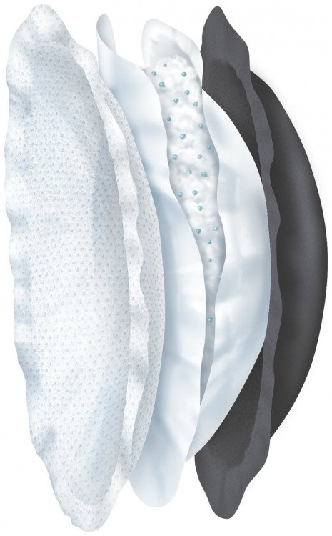 Chicco Nursing Breast Pads 60pcs (Black) product thumbnail 2