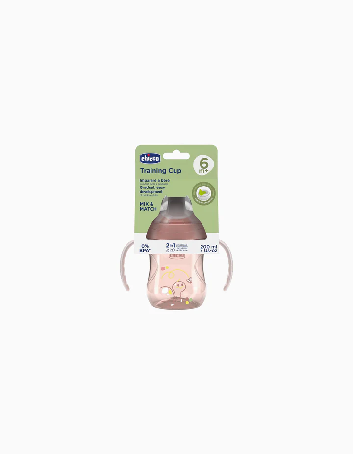Chicco Training Cup 6m+ Training Cup with Handles Pink 200 Ml product thumbnail 2