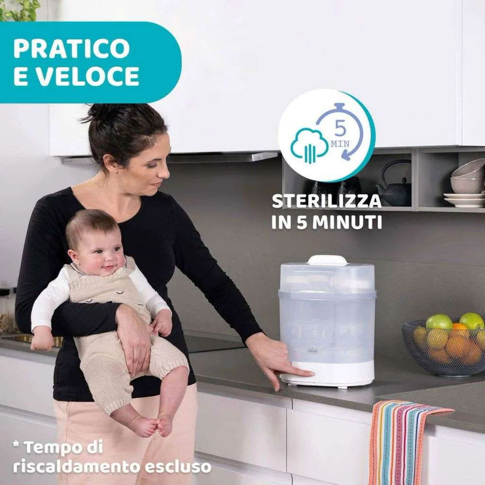 Chicco Sterile Natural 3 in 1 Baby Bottle Sterilizer product thumbnail 3