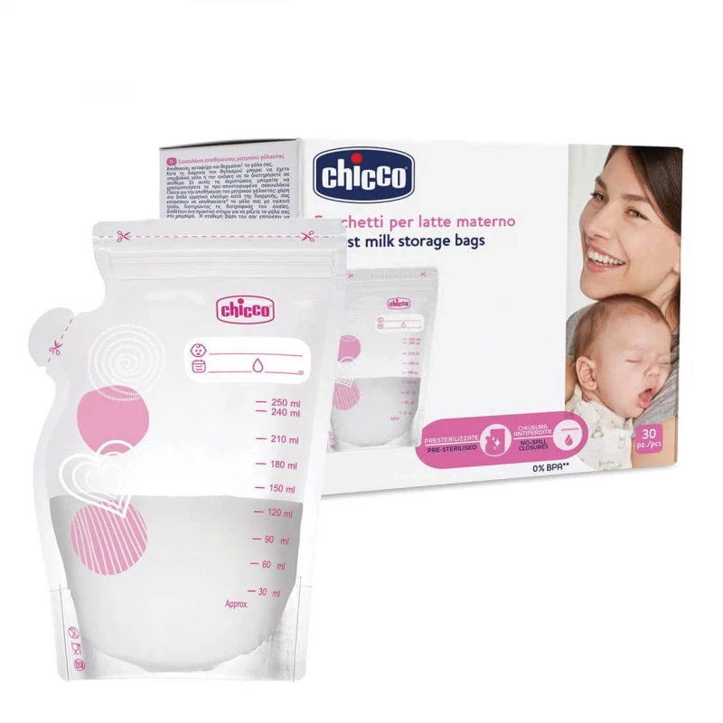 Chicco Breast milk storage bags, 30 pcs