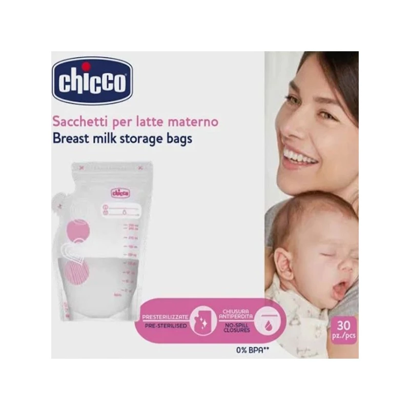 Chicco Breast milk storage bags, 30 pcs product thumbnail 2