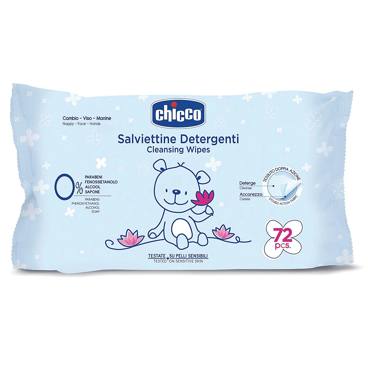 Chicco Wipes 72 Pcs without Flip Cover