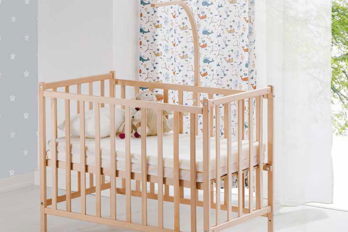 BabyWho Luna Natural Wooden Rocking Fixed Step Cradle 50×90 product thumbnail 3
