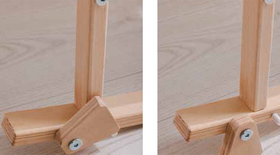 BabyWho Luna Natural Wooden Rocking Fixed Step Cradle 50×90 product thumbnail 4