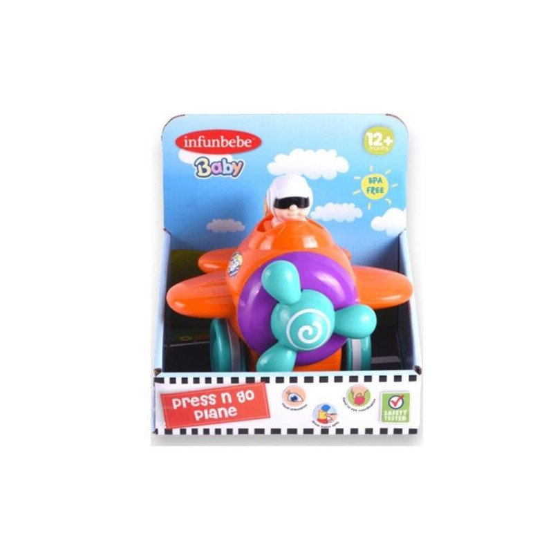Infunbebe Press & Go Baby Airplane Toy – 12+ Months product thumbnail 2