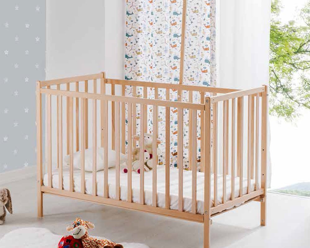 BabyWho Riva Natural Wooden Rocking Fixed Step Cradle 60×120 product thumbnail 4