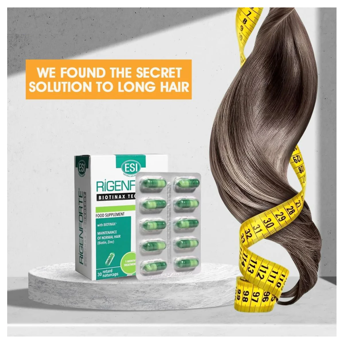 Rigenforte Food Supplement For Hair 30 Caps product thumbnail 3