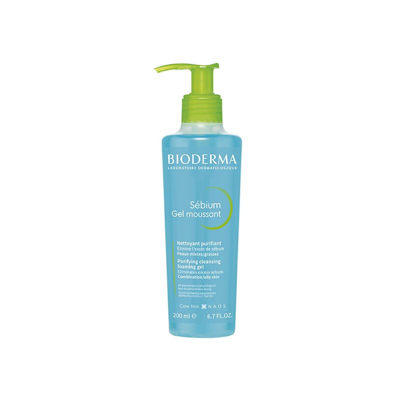 Bioderma Sebium Gel Moussant Purifying Cleansing Foaming Gel 200ml