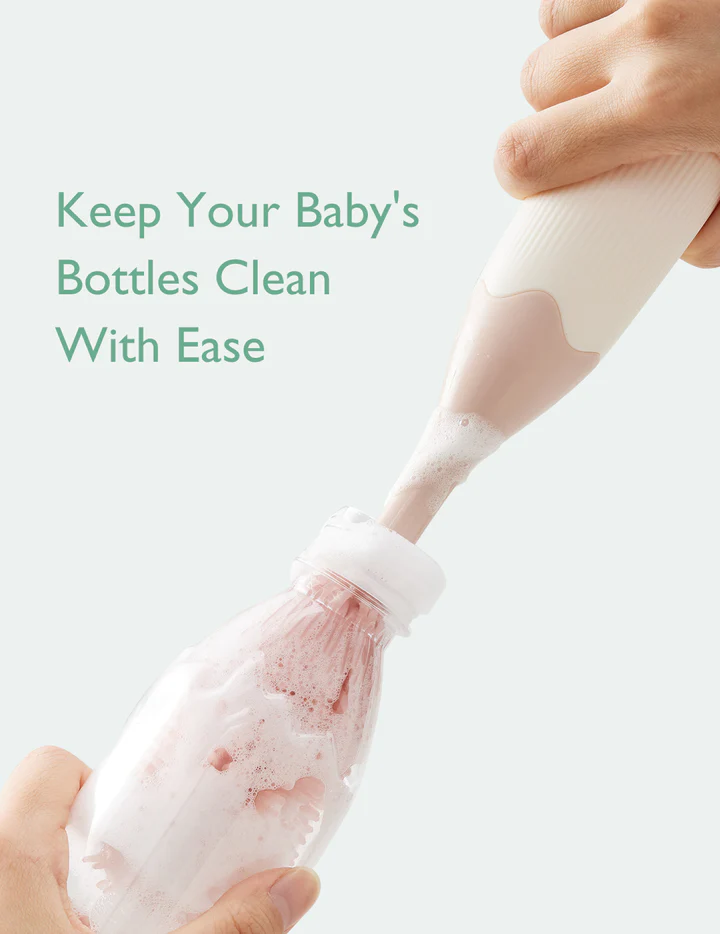 Momcozy Bottle Brush Kit, Innovative Push-Press Design for Better Cleaning – Pink product thumbnail 8