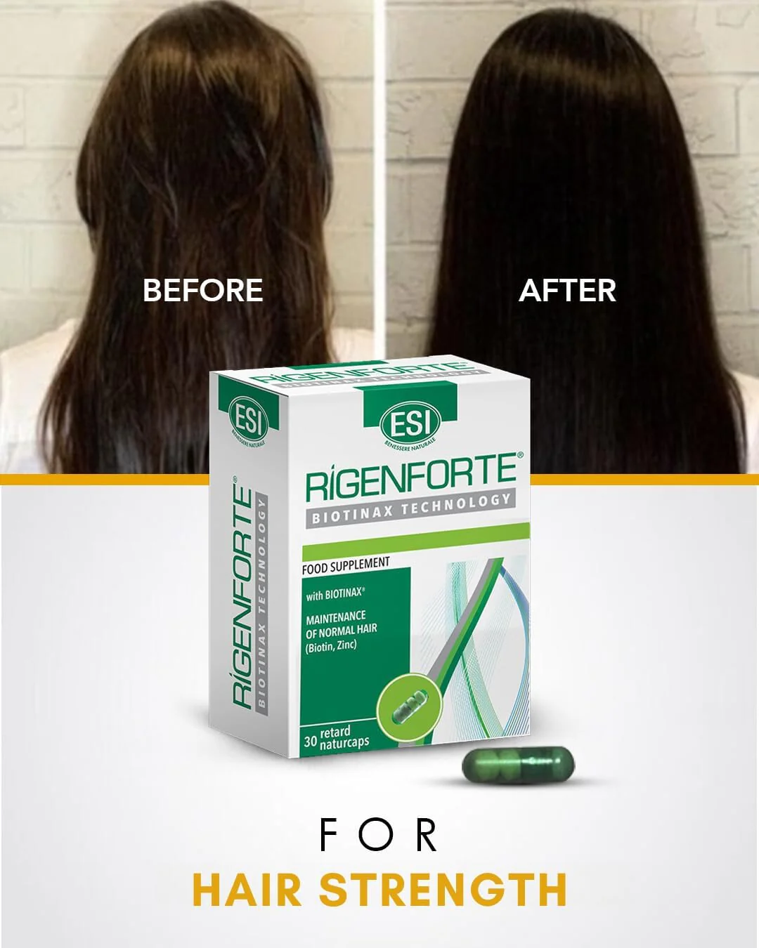 Rigenforte Food Supplement For Hair 30 Caps product thumbnail 4