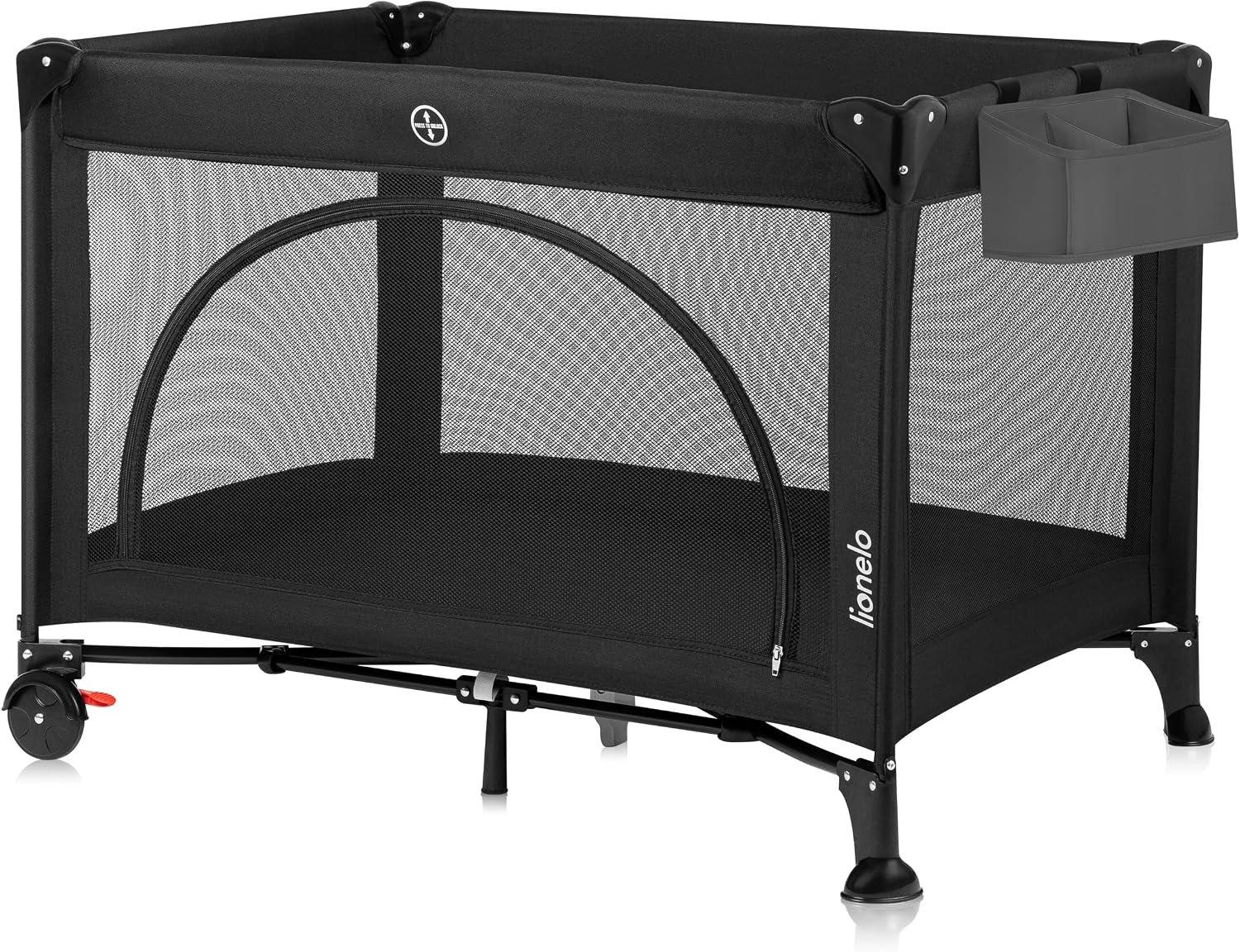 Lionelo Sidepocket Small Cot Organiser, Grey product thumbnail 7