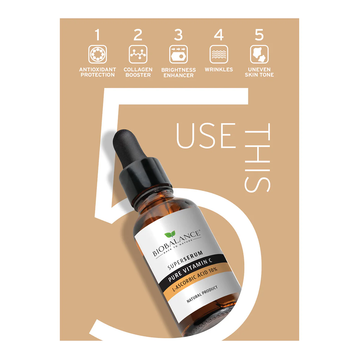 Bio Balance Pure Vitamin C L-ascorbic Acid 10% 30ml product thumbnail 3
