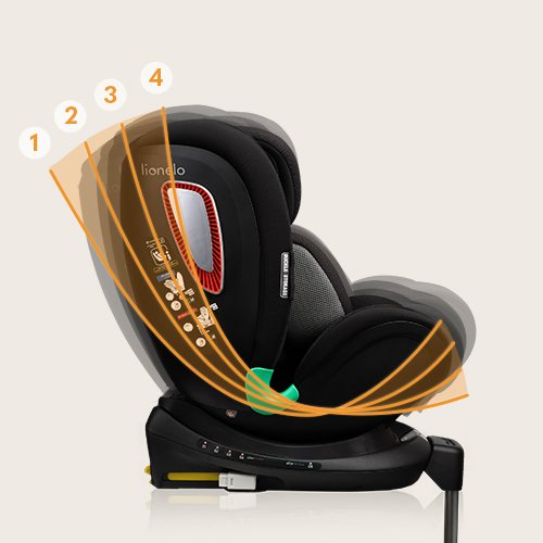 Lionelo Car Seat Antoon Rwf Carbon 0-18Kg product thumbnail 2