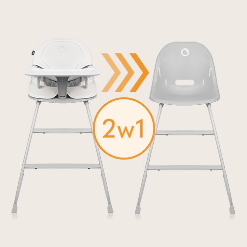Lionelo Dalia 2-in-1 High Chair, Grey Stone product thumbnail 9