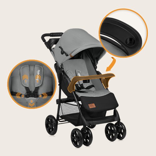Lionelo Stroller Emma, Grey Dove product thumbnail 7