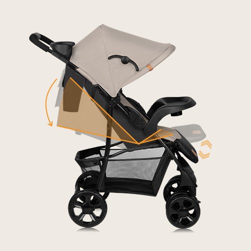 Lionelo Stroller Emma, Beige Latte product thumbnail 6