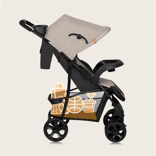 Lionelo Stroller Emma, Beige Latte product thumbnail 7