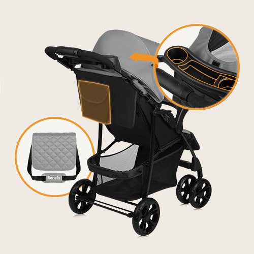 Lionelo Stroller Emma, Grey Dove product thumbnail 2