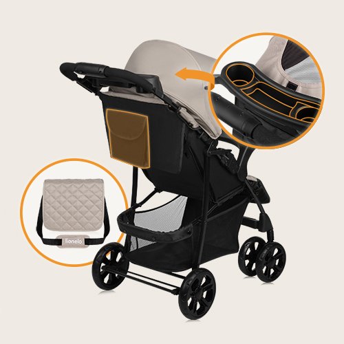 Lionelo Stroller Emma, Beige Latte product thumbnail 8
