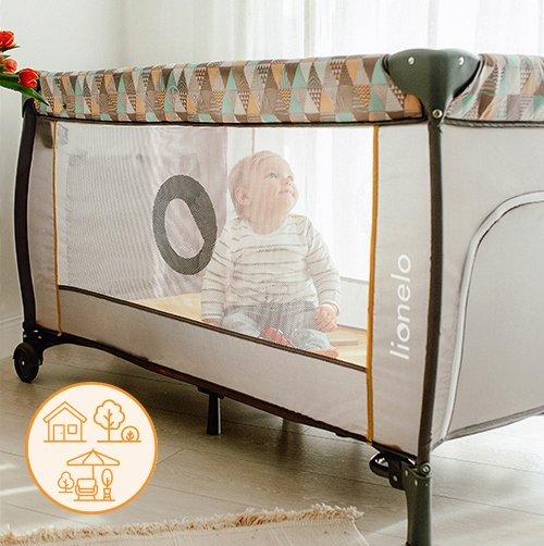 Lionelo Baby Crib Sven Plus, Beige Latte product thumbnail 3