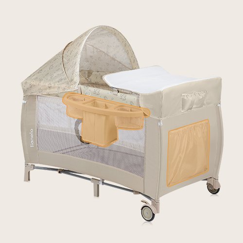 Lionelo Baby Crib Sven Plus, Beige Latte product thumbnail 6