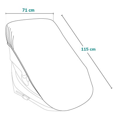 Lionelo Thermal Carseat Cover Silver product thumbnail 2