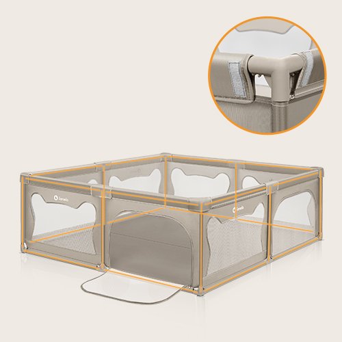 Lionelo Willow XL Playpen, Beige Sand product thumbnail 9