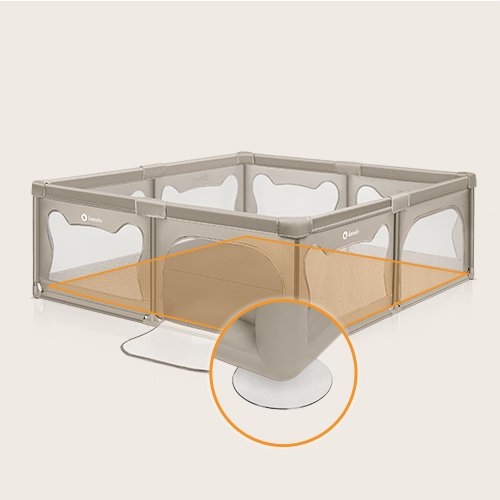 Lionelo Willow XL Playpen, Beige Sand product thumbnail 11