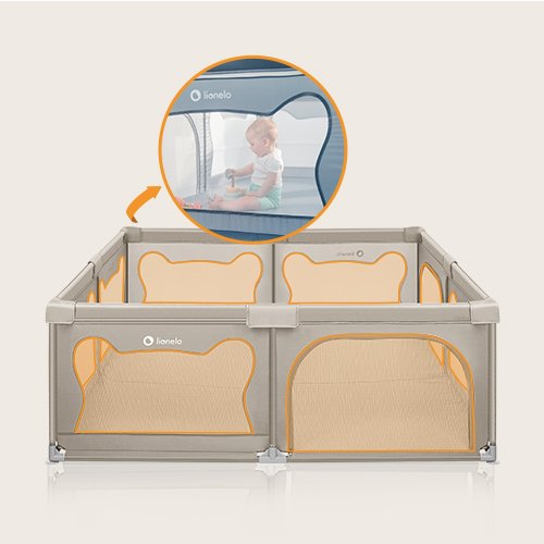Lionelo Willow XL Playpen, Beige Sand product thumbnail 14