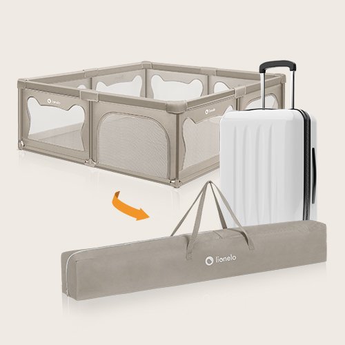 Lionelo Willow XL Playpen, Beige Sand product thumbnail 15