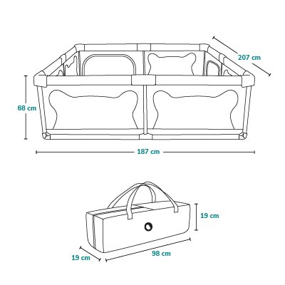 Lionelo Willow XL Playpen, Beige Sand product thumbnail 12