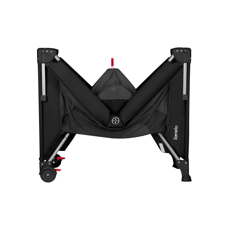 Lionelo Ellen 3-in-1 Travel Mother side Cot with 2 Height Levels, Black Carbon product thumbnail 3