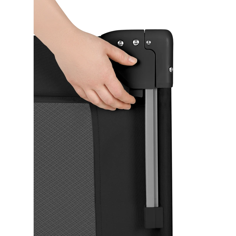 Lionelo Ellen 3-in-1 Travel Mother side Cot with 2 Height Levels, Black Carbon product thumbnail 4