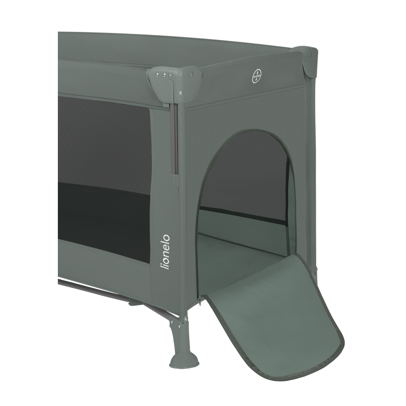 Lionelo Ellen 3-in-1 Travel Mother side Cot with 2 Height Levels, Green Sage product thumbnail 4