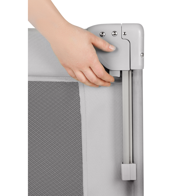 Lionelo Ellen 3-in-1 Travel Mother side Cot with 2 Height Levels, Grey Concrete product thumbnail 4