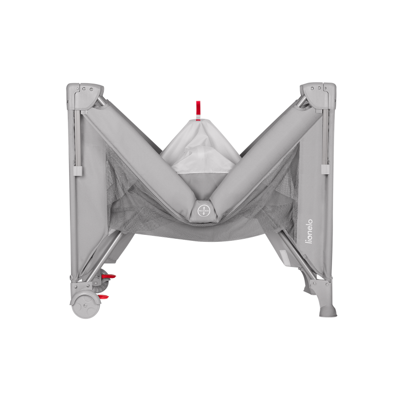 Lionelo Ellen 3-in-1 Travel Mother side Cot with 2 Height Levels, Grey Concrete product thumbnail 10