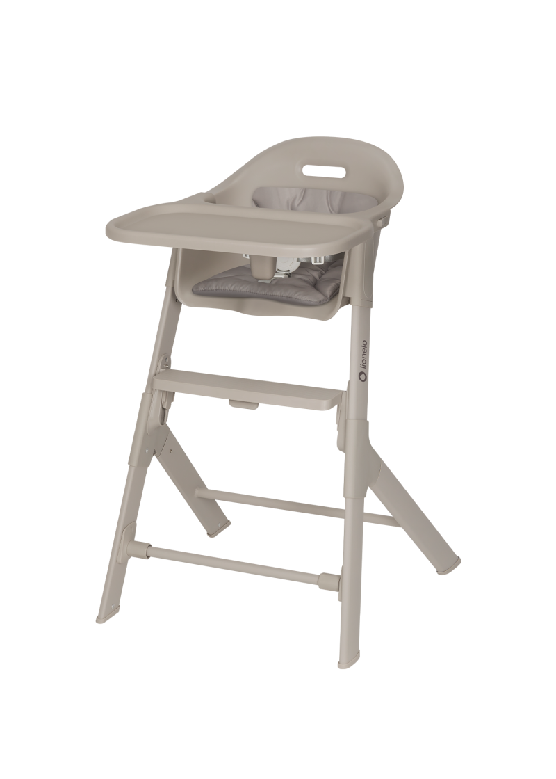 Lionelo Beny Baby High Chair with Tray, Beige Sand
