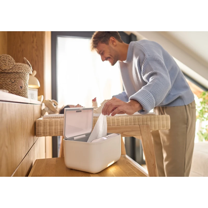 Lionelo BabyBliss Wipes Warmer, White product thumbnail 3