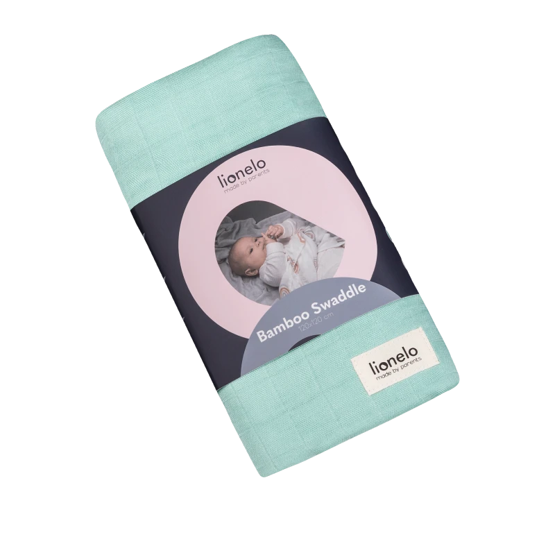 Lionelo Swaddle Bamboo, Green Mint