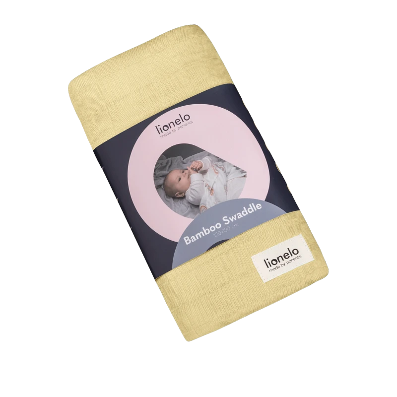 Lionelo Swaddle Bamboo, Yellow Lemon
