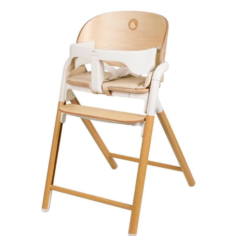 Lionelo Celia 3-in-1 Scalable Highchair, White Natural Wood product thumbnail 4
