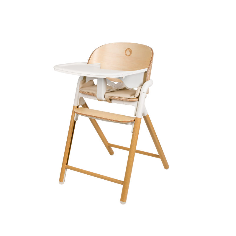 Lionelo Celia 3-in-1 Scalable Highchair, White Natural Wood