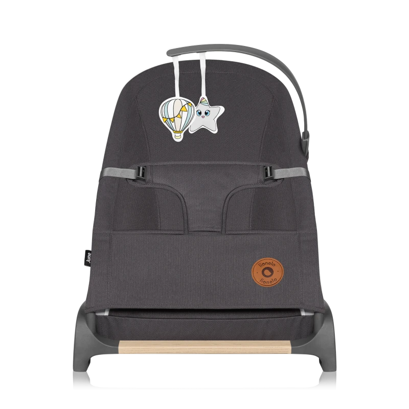 Lionelo June Baby Bouncer, Grey Stone product thumbnail 5