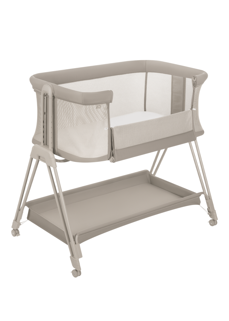 Lionelo Luna 2in1 Bedside Crib, Beige Sand